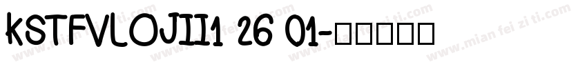 KSTFVLOJII1 26 01字体转换